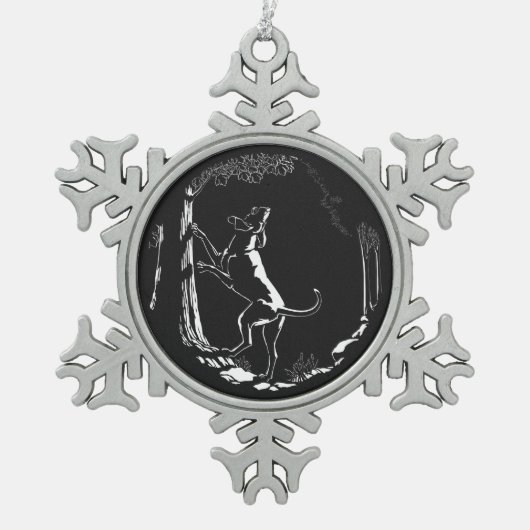 Hond Dog Ornament Hunting Dog Art Decoration (Voorkant)