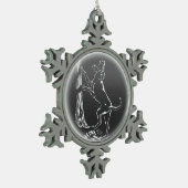 Hond Dog Ornament Hunting Dog Art Decoration (Links)