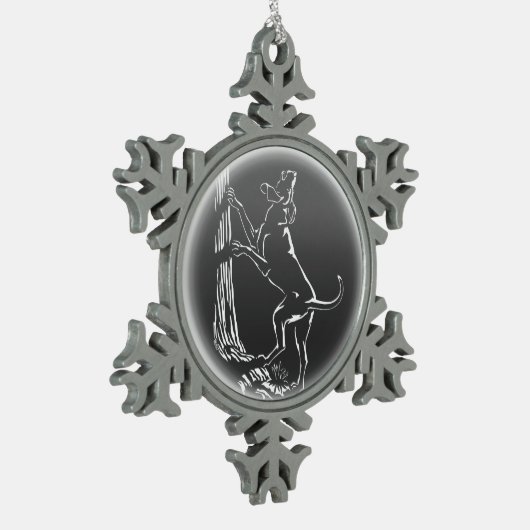 Hond Dog Ornament Hunting Dog Art Decoration (Links)