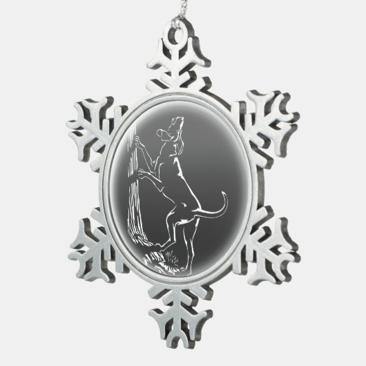 Hond Dog Ornament Hunting Dog Art Decoration (Rechts)