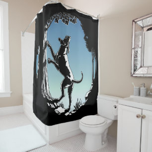 Hond Dog Shower Curtain Coonhound Hunting Dog Douchegordijn