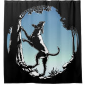 Hond Dog Shower Curtain Coonhound Hunting Dog Douchegordijn (Voorkant)