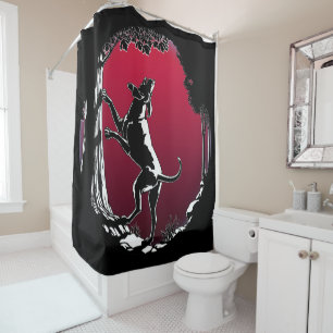 Hond Dog Shower Curtain Coonhound Hunting Dog Douchegordijn