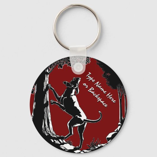 Hond Dog Sleutelhanger Personalized Hunting Dog Gi (Voorkant)
