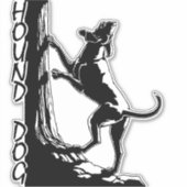 Hond Dog Stickers Aangepaste jacht Dog Decals (Voorkant)