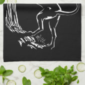 Hond Dog Towel Hunting Dog Art Tea Towel Theedoek (Gevouwen)