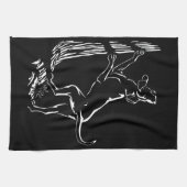 Hond Dog Towel Hunting Dog Art Tea Towel Theedoek (Horizontaal)