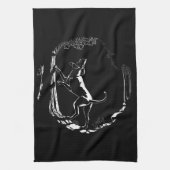 Hond Dog Towel Hunting Dog Art Tea Towel Theedoek (Verticaal)