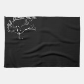 Hond Dog Towel Hunting Dog Art Tea Towel Theedoek (Horizontaal)