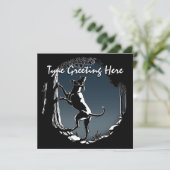 Hond Dog-uitvindingen personaliseren de jager-hane Kaart (Staand voorkant)