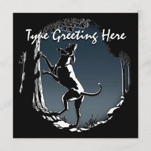 Hond Dog-uitvindingen personaliseren de jager-hane Kaart