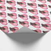 Hond Dog Valentijnsdag Cadeaupapier (Hoek)