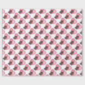 Hond Dog Valentijnsdag Cadeaupapier (Vlak)