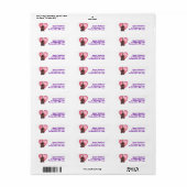 Hond Dog Valentijnsdag Etiket (Full Sheet)