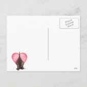 Hond Dog Valentijnsdag Feestdagenkaart (Achterkant)