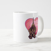 Hond Dog Valentijnsdag Grote Koffiekop (Voorkant rechts)