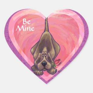 Hond Dog Valentijnsdag Hart Sticker