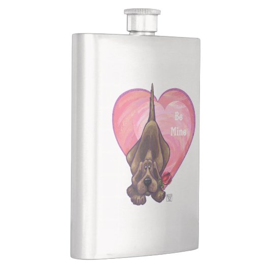 Hond Dog Valentijnsdag Heupfles (Rechts)
