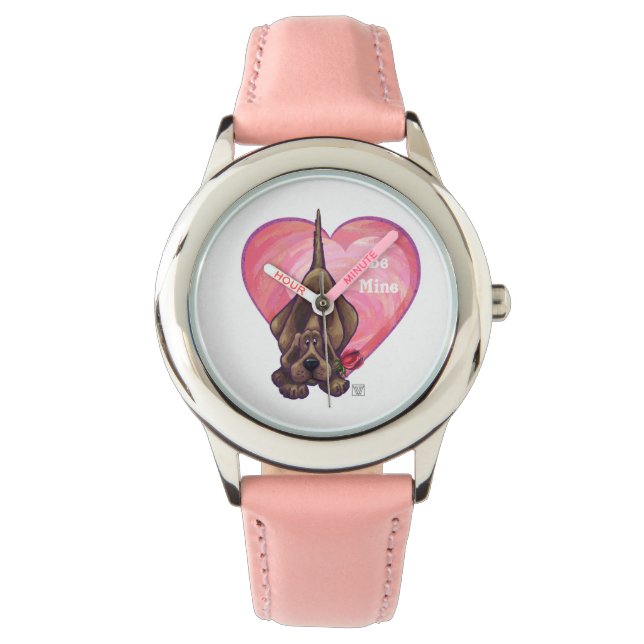 Hond Dog Valentijnsdag Horloge (Voorkant)