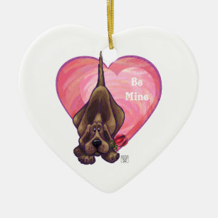 Hond Dog Valentijnsdag Keramisch Ornament