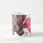 Hond Dog Valentijnsdag Magische Mok (Center)