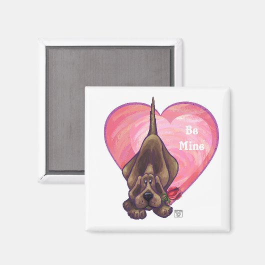 Hond Dog Valentijnsdag Magneet (Voorkant / Achterkant)