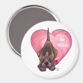 Hond Dog Valentijnsdag Magneet (Voorkant / Achterkant)