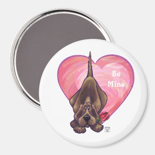 Hond Dog Valentijnsdag Magneet (Voorkant / Achterkant)