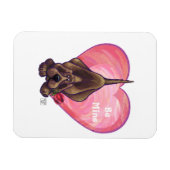 Hond Dog Valentijnsdag Magneet (Horizontaal)