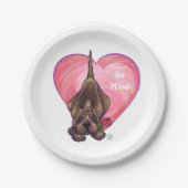 Hond Dog Valentijnsdag Papieren Bordje (Voorkant)