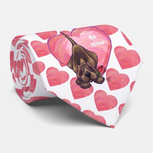 Hond Dog Valentijnsdag Stropdas (Opgerold)