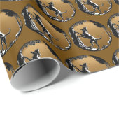 Hond Dog Wrapping Paper Hunting Dog Gift Paper Cadeaupapier (Rol Hoek)
