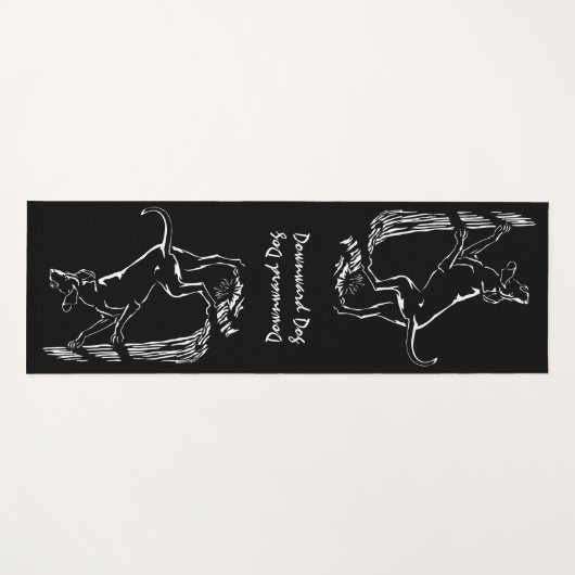 Hond Dog Yoga Mats Hunting Coonhound Dog Yoga Mat (Voorkant (horizontaal))