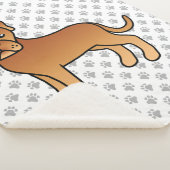 Hond Dogue De Bordeaux Moppige Cartoonhond Sherpa Deken (3/4)