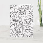Hond Doodle Art Blank Notecard Kaart (Voorkant)