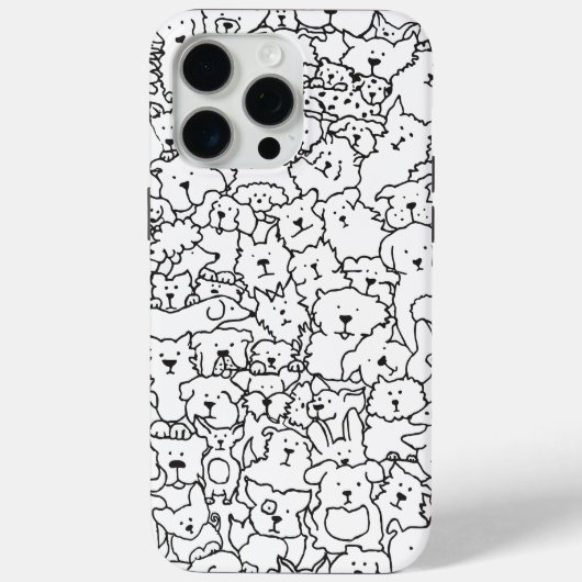 Hond Doodle iPhone hoesje (Achterkant)