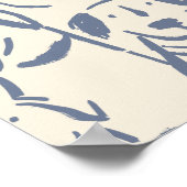 Hond Doodle Schets Poster Muurkunst (Hoek)