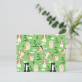 Hond Doodles Briefkaart (Staand voorkant)