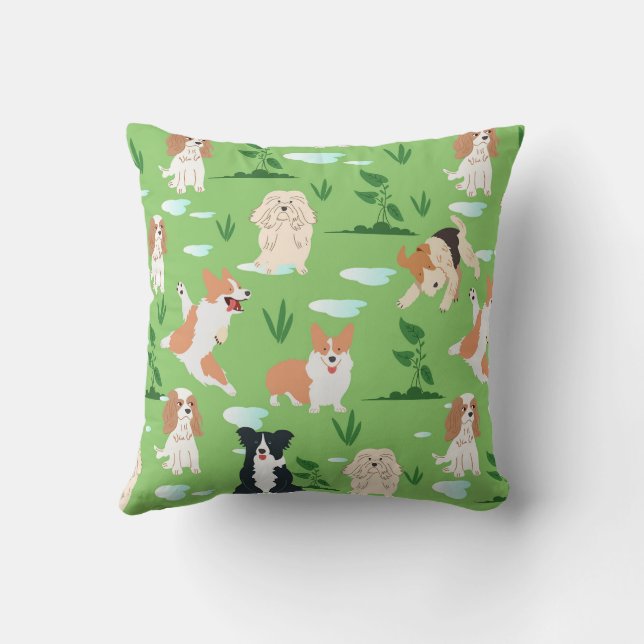 Hond Doodles Kussen (Achterkant)