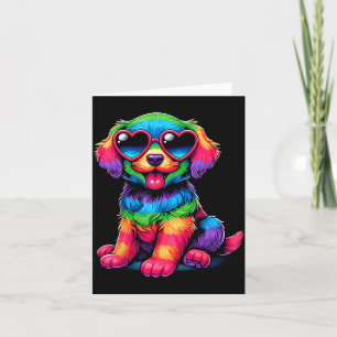 Hond draagt Gles Hart Puppy Liefde Hond Kaart