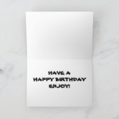 HOND DRAAGT KOELE ZONNEBRIL GELUKKIGE VERJAARDAG T KAART (Binnen)