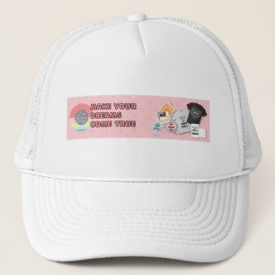 hond draait - 4 verschillende kleuren trucker pet