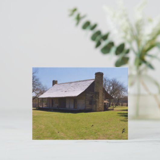 Hond-draf Cabine Briefkaart (Staand voorkant)