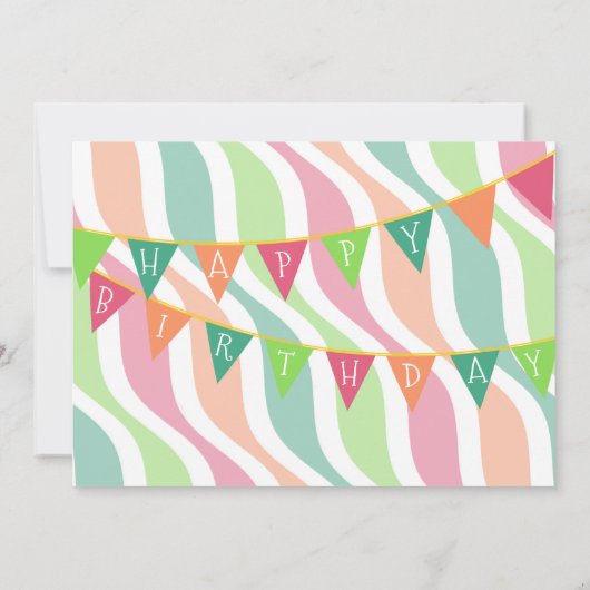 Hond Dragen Party pet Roze Meisje's verjaardagsfee Kaart (Achterkant)