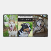 Hond Drie foto's Elegante Custom Collage Desk Mat (Voorkant)