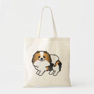 Hond driekleurige Pommer Pomeranian Aardige Cartoo Tote Bag