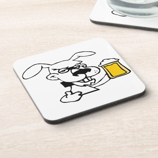 Hond Drink bier Drankjes Onderzetter (Linkerzijde)