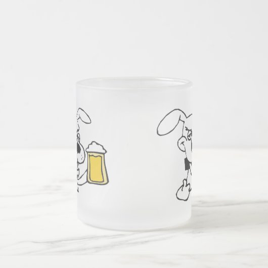 Hond Drink bier Matglas Koffiemok (Center)