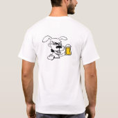 Hond Drink bier T-shirt (Achterkant)