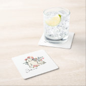 Hond Drink op Mij Lente Cocktail bruiloft Kartonnen Onderzetters (Insitu)